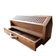 Premium Elm Leather Carving Tool Rack - 125 Hole Handmade Storage for DIY Leather Crafting