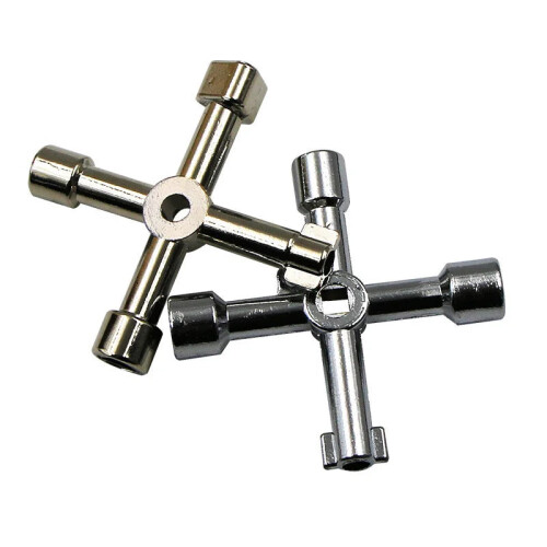 100-Piece Multi-Spec Cross Electric Control Cabinet Key Set for Elevator Doors & Valves