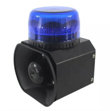 8W LED autokoplamp waarschuwingsbaken met 40W sirene en magneet - multifunctioneel, waterdicht