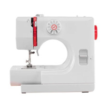 Compact Electric Sewing Machine for Beginners - 12-Stitch Dual Speed with Extension Table & Foot Pedal
