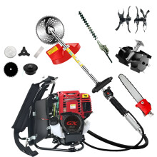 GX50 10-in-1 Multi-Tool: 4-Stroke Petrol Brush Cutter, Hedge Trimmer, Grass Cutter, Tiller, Cultivator & Lawn Mower