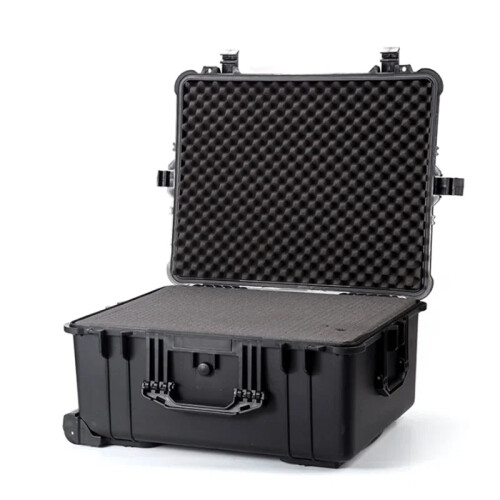 Waterproof & Dustproof Trolley Case Toolbox with Pre-Cut Foam Lining for Camera & Instrument Protection