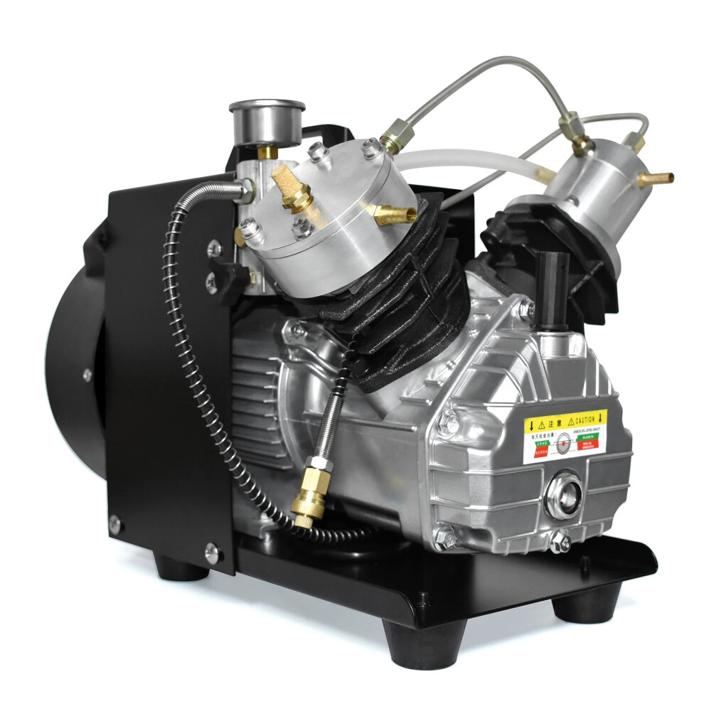 Tuxing 4500PSI Twin Cylinder PCP Air Compressor with Built-in Fan for Scuba Tank & PCP Rifle Filling