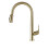 Deluxe Copper & Gold 3-in-1 Kitchen Faucet with Pull-Out Anti-Splash Feature 1