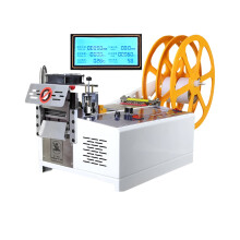 Precisie automatische touw- en ritssluitingknipmachine met LCD-scherm voor hete en koude toepassingen