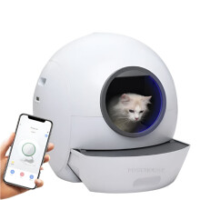SmartCat Deluxe: Volledig automatische afgesloten kattenbak met geurverwijdering en anti-spat functies - Grote elektrische zelfreinigende ka