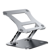 Foldable Aluminum Alloy Laptop Stand for 10-17 Inch MacBook Air/Pro - Portable Notebook Holder