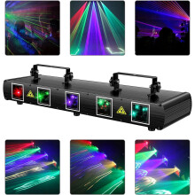 RGB Disco Laser Projector with DMX512 Sound Control for Parties, Concerts, and Bars