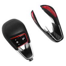 Real Carbon Fiber Gear Shift Knob Cover Panel for BMW M Series: M2, M3, M4, X3M, X4M, X5M, X6M, M8 - Premium Interior Retrofitting Accessory