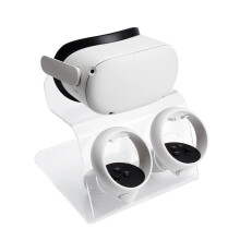 Oculus Quest 2 & Meta Quest 3 VR Headset Display Stand with Controller Bracket