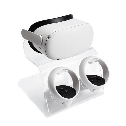 Oculus Quest 2 & Meta Quest 3 VR Headset Display Stand with Controller Bracket