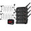 Ejeas V4C Plus 3-delige voetbal scheidsrechter intercom headset - 1500m full duplex Bluetooth, waterdichte conferentie intercom 1