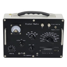 Retro kristalradio met FM- en MP3-module - Medium- en kortegolfontvanger