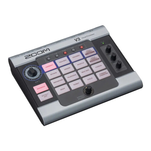 Zoom V3 Professional Vocal Processor: 16 Voice-Changing Effects with USB Audio Interface for Harmony, Karaoke, and Streaming