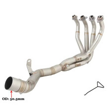 Kawasaki Ninja Z900 A2 (2017-2024) Slip-On Exhaust System: 51mm Muffler with Header Front Link Pipe Connection