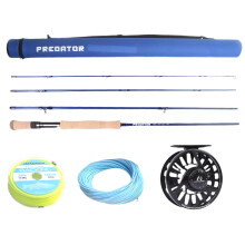 Maximumcatch 9ft Zoutwater Vliegvliegset: 8/9/10wt 4-delige SK Carbon Fiber hengel met bijpassende molen en lijn