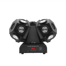 Driedelige draaibare LED podiumlamp - 18x10W bewegend hoofd met stroboscopische effecten voor KTV, danszalen, bars en kerstfeesten