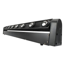 Dynamic 8x12W LED Beam Moving Head Light Bar with 9/38 DMX Channels, Infinite Rotating RGBW 4-in-1 LED for DJ Disco Party Stage Effects