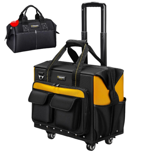 Waterproof Multifunction Electrician Backpack Tool Bag with Pockets & Hard Case