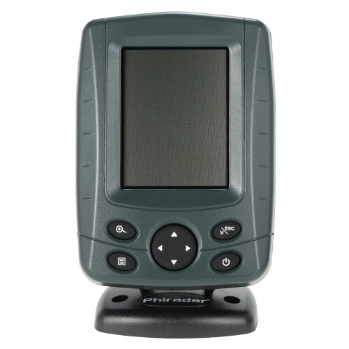 FF688C Sonar Sensor Fish Finder with 300m Range, Multi-Language LCD Display, Auto Zoom, and Fish Detector Alarm