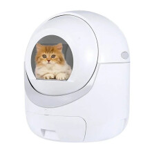 Automatic Enclosed Cat Litter Box - Odor-Free, Self-Cleaning Large Sandbox for Cats