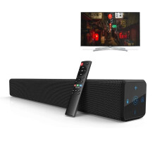Soundage 100W draadloze Bluetooth 5.1 subwoofer luidspreker - stereo geluid thuisbioscoopsysteem voor tv, computer en telefoon