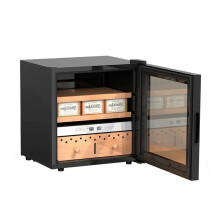27L Thermostatic Cigar Humidor with Humidity Control & Glass Door Display