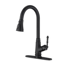 YYHC Luxury Brass Gourmet Pull-Down Kitchen Faucet - 3-Way Multifunctional, Flexible, Water-Saving Hot & Cold Mixer Tap