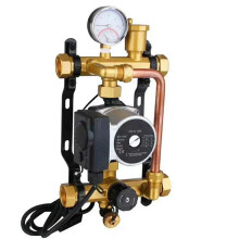 DF 1009 Underfloor Heating System: Hot & Cold Water Circulation Pump with Mixing Valve and Manifold