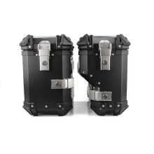 Duurzame aluminium motorfietstas set: 35L en 38L afsluitbare opbergkisten met sleutelslot voor veilige reizen