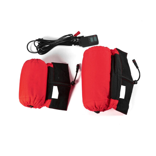 Adjustable 12-Inch Digital Tire Warmer Set for Racing Motorcycles & Scooters - Front & Rear Coverage