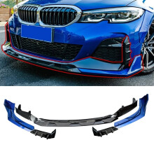BMW 3 Series G20/G21/G28 Front Bumper Spoiler Lip - Akasaka Lower Splitter Blade for 320i, 325i, 325Li, 330i M Sport (2019-2021)