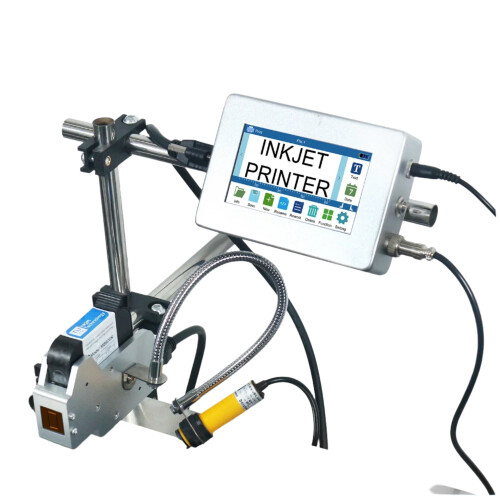 Cartridgevrije inkjetprinter met 4,3'' scherm voor QR-code, barcode, batchnummer, logo en vervaldatum codering