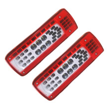 Volvo FH 460/FM 500 Heavy Truck 24V Tail Light Assembly - 2pcs Set for Reverse, Brake, Turn, Stop Signals (Right & Left)