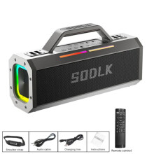 Sodlk S520 True Wireless Stereo Bluetooth Speaker - 150W Super Bass Boombox, Outdoor Waterproof Portable Karaoke Rock Subwoofer