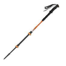Ultra-Light Carbon Fiber Telescopic Hiking Cane - Portable Aluminum Alloy Mountaineering Crutch for Outdoor Sports