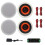 Herdio 600W Waterproof Bluetooth Ceiling Speaker with Built-in Digital Class Amplifier - 6.5 Inch Active Indoor Audio Speaker 1