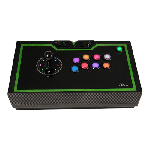 Qanba Q8 Silent Arcade Joystick - Premium Fighting Stick for Android & PC