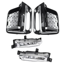 BMW X3/X4 G08/G02/G01 2018-2020 LED dagrijlicht en mistlamp grille trim set