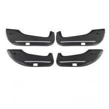 Benz A/C/S Class & GLC/GLA/GLB/GLE/GLS Carbon Fiber Pattern Door Kick Pads - 4pcs Full Coverage Protector