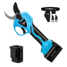 Swansoft Pro Cordless Electric Pruning Shears - Dual 16.8V 4Ah Lithium Batteries, 30mm Adjustable Blade