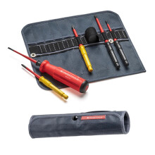 PB Swiss Tools Slanke Isolatieschroevendraaierset met Etui - I voor combinatiewerkzaamheden tot 1000 VAC/1500 VDC, Modelnummer 5215 SU