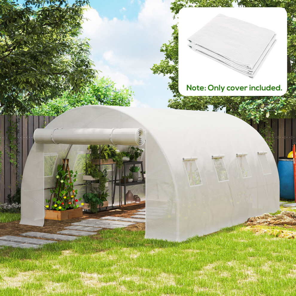 B&Q - 4 X 3 X 2M Greenhouse Replacement Cover Only For Tunnel Greenhouse - Image 3