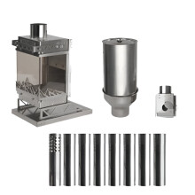 Versatile Outdoor Winter Stove: Multifunctional Pellet Fuel Heater with Ornamental Design and Firewood Compatibility for Camping Tents