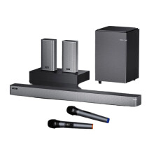 Binnifa Simulate 5.1 Draadloos Audio 3D Surround Home Theater Systeem met 8D KTV Microfoon, DSP Subwoofer en Verbeterde Bass