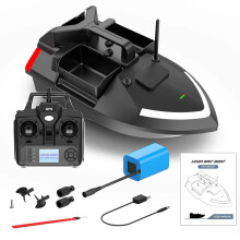 V020 GPS Fishing Bait Boat with 500m Remote Control, Dual Motor, 2kg Load Capacity, Fish Finder, Automatic Cruise & Return - 2024 Model