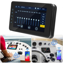 8-inch Marine Waterdichte Multimedia Speler met Draadloos CarPlay & Android Auto - IPX6 Bluetooth Stereo voor ATV, Golfkar, en meer