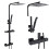 Luxury Thermostatic Rainfall Shower Faucet Set with 25-30cm Adjustable Head 1