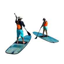 Kristalhelder doorzichtbaar SUP-peddelboard met voetriem - Stand Up Surfboard