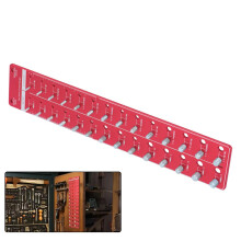 Durable Carbon Steel Thread Checker: 28-Inch & Metric Nut and Bolt Identifier Gauge